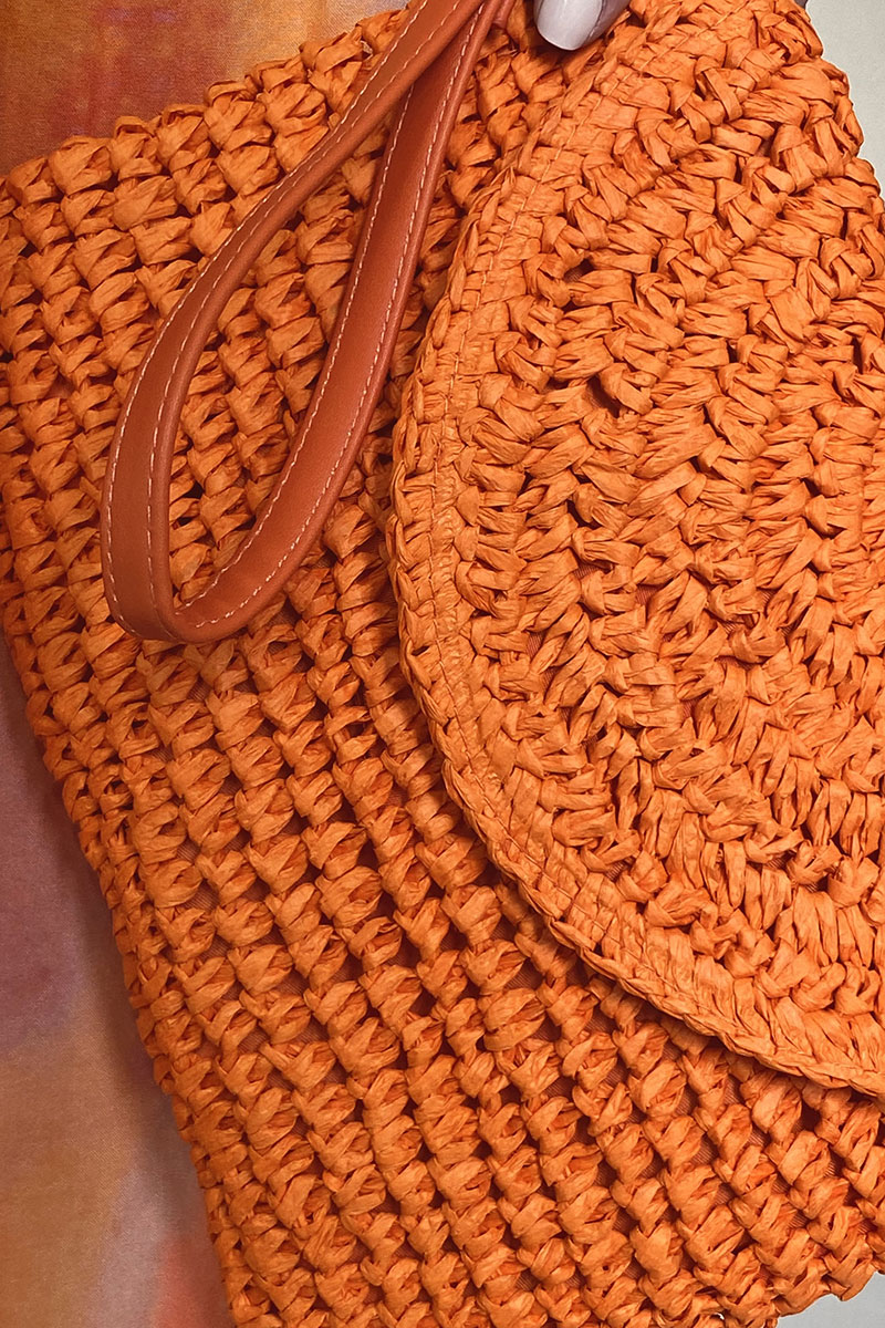 Crochet clutch bag