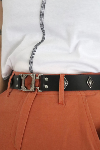 Belt with metal details