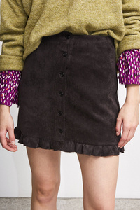 Mini corduroy skirt