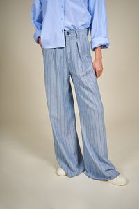 Wide striped trousers