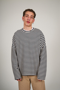Striped oversized sweatshirt